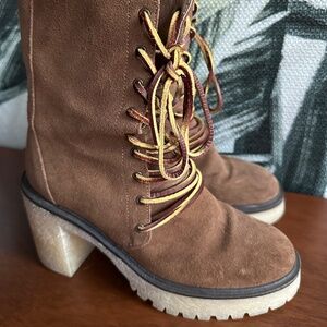 Free People leather boots size 38